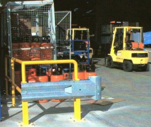 Armco barrier with handrail